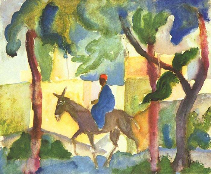 August Macke Eselreiter oil painting picture